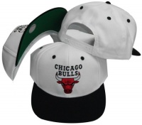 Chicago Bulls White/Black Two Tone Plastic Snapback Adj Chicago Bulls White/Black Two Tone Plastic Snapback Adj