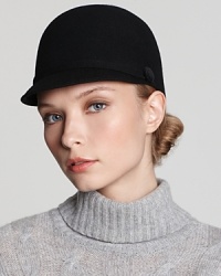Saddle up in Aqua's classically structured riding cap (and a pair of leather boots) to channel this season's equestrian trend. Saddle up in Aqua's classically structured riding cap (and a pair of leather boots) to channel this season's equestrian trend.