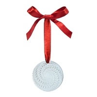 This year's annual holiday ornament from Lalique was inspired by the swirling pattern of a shooting star across the night sky. This year's annual holiday ornament from Lalique was inspired by the swirling pattern of a shooting star across the night sky.
