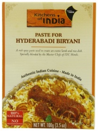 Kitchens Of India Curry Paste For Hyderabadi Biryani, 3.5-Ounce Boxes (Pack of 6) Kitchens Of India Curry Paste For Hyderabadi Biryani, 3.5-Ounce Boxes (Pack of 6)