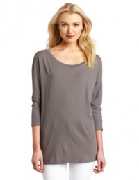 C&C California Women's 3/4 Dolman Twist Tee, Faded Black, Large C&C California Women's 3/4 Dolman Twist Tee, Faded Black, Large