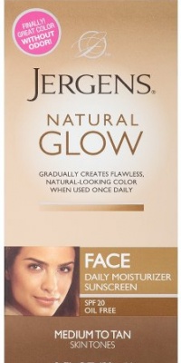 Jergens Natural Glow Healthy Complexion Daily Facial Moisturizer for Medium to Tan SPF, 2 Ounce Jergens Natural Glow Healthy Complexion Daily Facial Moisturizer for Medium to Tan SPF, 2 Ounce