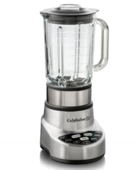 Blend for yourself! Ready to mix & make, this 9-speed blender steps up to the toughest ingredients with a 6-sided stainless steel blade, an extra large 56-oz. durable glass carafe and a 600-watt motor. Move from stirring to chopping to liquefying and all the way to smoothie making at just the press of a button. Model 1832449. Blend for yourself! Ready to mix & make, this 9-speed blender steps up to the toughest ingredients with a 6-sided stainless steel blade, an extra large 56-oz. durable glass carafe and a 600-watt motor. Move from stirring to chopping to liquefying and all the way to smoothie making at just the press of a button. Model 1832449.
