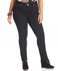 Strut your stuff in the super skinny fit of Hydraulic's plus size jeggings, finished by a black wash. Strut your stuff in the super skinny fit of Hydraulic's plus size jeggings, finished by a black wash.