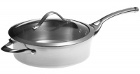 Calphalon Contemporary Stainless 3-Quart Sauté Pan with Glass Lid Calphalon Contemporary Stainless 3-Quart Sauté Pan with Glass Lid
