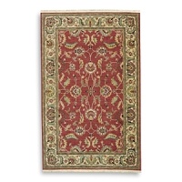 Infuse timeless elegance into your decor with this Karastan rug, boasting a finely-detailed classic floral pattern. The wide, bright border framing a darker center complements both traditional and casual interiors. Distinctive of all Ashara rugs is the intricate blend of woven shades to achieve the radiant arbrash effect of heirloom rugs.