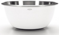 OXO Good Grips 5-Quart White Stainless Steel Mixing Bowl OXO Good Grips 5-Quart White Stainless Steel Mixing Bowl