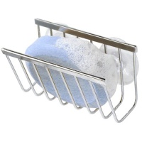 Interdesign 84302 Sinkworks Suction Soap & Sponge Holder - Stainless Steel Interdesign 84302 Sinkworks Suction Soap & Sponge Holder - Stainless Steel