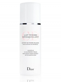 A silky cleansing milk that gently and effectively removes makeup and impurities from the skin, while hydrating and soothing dry and sensitive skin. 6.7 oz. A silky cleansing milk that gently and effectively removes makeup and impurities from the skin, while hydrating and soothing dry and sensitive skin. 6.7 oz.