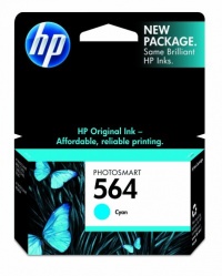 HP 564 Cyan Ink Cartridge in Retail Packaging HP 564 Cyan Ink Cartridge in Retail Packaging