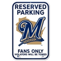 MLB Milwaukee Brewers 11-by-17 inch Sign MLB Milwaukee Brewers 11-by-17 inch Sign