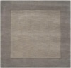 Area Rug 9x9 Square Solid/Striped Lavender Gray Color - Surya Mystique Rug from RugPal
