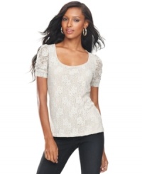 Lace up your style this season with INC's petite top -- dress it up with trousers or down with denim! (Clearance) Lace up your style this season with INC's petite top -- dress it up with trousers or down with denim! (Clearance)