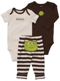 Carter's 3-Piece Set -Mommy's LittleMonster - 9M Carter's 3-Piece Set -Mommy's LittleMonster - 9M
