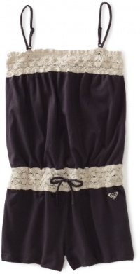 Roxy Kids Girls 7-16 Splish Splash Knit Romper, Blue Black, Small Roxy Kids Girls 7-16 Splish Splash Knit Romper, Blue Black, Small