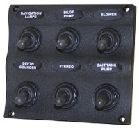 Seasense Marine 6 Way Switch Panel Seasense Marine 6 Way Switch Panel