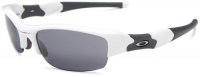 Oakley Men's Flak Jacket Iridium Sunglasses,Polished White Frame/Black Lens,one size Oakley Men's Flak Jacket Iridium Sunglasses,Polished White Frame/Black Lens,one size