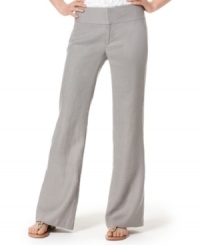 INC makes these petite linen pants chic with a wide waistband and hidden closures. A style that wears easily to work and on the weekend! INC makes these petite linen pants chic with a wide waistband and hidden closures. A style that wears easily to work and on the weekend!