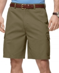Give yourself a little extra room to move in these extended-waistband shorts from Geoffrey Beene. Give yourself a little extra room to move in these extended-waistband shorts from Geoffrey Beene.