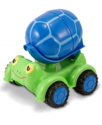 Lift it up and pour it out! There's loads of fun to be had with this turtle cement mixer from Melissa and Doug. Lift it up and pour it out! There's loads of fun to be had with this turtle cement mixer from Melissa and Doug.
