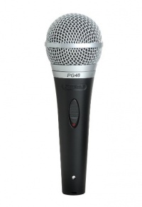 Shure PG48-XLR Cardioid Dynamic Vocal Microphone with XLR-to-XLR Cable