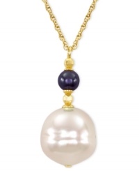 Be the center of attention with this pendant necklace from Majorica. Crafted from sterling silver, the necklace ends in an organic man-made pearl (16 mm) on a hematite-tone pendant for a stunning effect. Approximate length: 20 inches. Approximate drop: 2-1/2 inches. Be the center of attention with this pendant necklace from Majorica. Crafted from sterling silver, the necklace ends in an organic man-made pearl (16 mm) on a hematite-tone pendant for a stunning effect. Approximate length: 20 inches. Approximate drop: 2-1/2 inches.