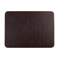 Woven of textural faux leather, this Juliska placemat makes a rich, warm backdrop to special meals. Woven of textural faux leather, this Juliska placemat makes a rich, warm backdrop to special meals.