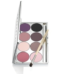 Olivia Chantecaille shares her personal color palette of cool-toned eye and cheek shades for this elegant, refillable case. Contains seven eye shades including Perle, Granite, Quartz, Obsedian, Tanzanite, Peony, and Zinc and the cheek shade, Joy. This sophisticated nickel case is complete with a grand size mirror and mini Basic Eye Brush. Olivia Chantecaille shares her personal color palette of cool-toned eye and cheek shades for this elegant, refillable case. Contains seven eye shades including Perle, Granite, Quartz, Obsedian, Tanzanite, Peony, and Zinc and the cheek shade, Joy. This sophisticated nickel case is complete with a grand size mirror and mini Basic Eye Brush.