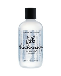 A lightweight cleanser for anyone craving fullness. Builds body in the shower and gives fine or limp hair a lift while moisturizing and sealing split ends. A friend to fine, thinning, limp or flyaway hair and sexy, retro styles.Usage: A little goes a long way: work a dab into wet hair, lather well and rinse thoroughly. For more body, style with Thickening Hairspray (a must when you blow-dry) or Styling Creme when you need stronger hold.Product Recipe: For really full results, pair with Thickening Conditioner, Thickening Serum and Thickening Hairspray. Color compatible. A lightweight cleanser for anyone craving fullness. Builds body in the shower and gives fine or limp hair a lift while moisturizing and sealing split ends. A friend to fine, thinning, limp or flyaway hair and sexy, retro styles.Usage: A little goes a long way: work a dab into wet hair, lather well and rinse thoroughly. For more body, style with Thickening Hairspray (a must when you blow-dry) or Styling Creme when you need stronger hold.Product Recipe: For really full results, pair with Thickening Conditioner, Thickening Serum and Thickening Hairspray. Color compatible.