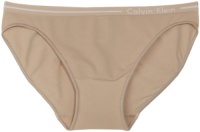 Calvin Klein Women's Seamless Bikini, Almond, Medium