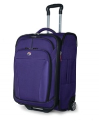 Take charge of travel with a lightweight promise that follows wherever you go. Ergonomically-designed to smoothly sail through busy terminals with effortless direction from an easy-to-use push-button locking handle system. Decked with multiple interior and exterior pockets for easy access to must-haves when you need them most. 10-year limited warranty. Take charge of travel with a lightweight promise that follows wherever you go. Ergonomically-designed to smoothly sail through busy terminals with effortless direction from an easy-to-use push-button locking handle system. Decked with multiple interior and exterior pockets for easy access to must-haves when you need them most. 10-year limited warranty.
