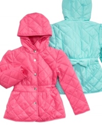 Make it a pattern. Keep her stylish dress going even when it's cold out in this cute quilted coat from Weatherproof. (Clearance) Make it a pattern. Keep her stylish dress going even when it's cold out in this cute quilted coat from Weatherproof. (Clearance)