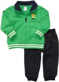 Carter's Baby Boy's Quick & Cute Cardigan Set - Green-12 Months Carter's Baby Boy's Quick & Cute Cardigan Set - Green-12 Months