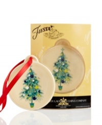 Put everyone in a party mood with Fiesta for your tree! An extra-festive – and miniature size – twist on an old favorite, the Christmas Tree ornament makes it merry with decorations in favorite Fiesta colors. Put everyone in a party mood with Fiesta for your tree! An extra-festive – and miniature size – twist on an old favorite, the Christmas Tree ornament makes it merry with decorations in favorite Fiesta colors.