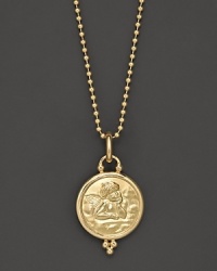 18K yellow gold angel pendant. Designed by Temple St. Clair. 18K yellow gold angel pendant. Designed by Temple St. Clair.