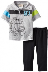 Carter's Watch the Wear Baby-boys Infant 2 Piece Short Sleeve Sweat Suit With Truck Top, Black, 24 Months Carter's Watch the Wear Baby-boys Infant 2 Piece Short Sleeve Sweat Suit With Truck Top, Black, 24 Months