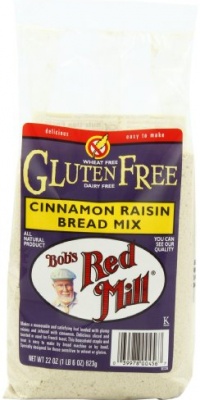 Bob's Red Mill Gluten-Free Cinnamon Raisin Bread Mix, 22-Ounce Units (Pack of 4)