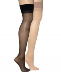 Instant romance: Lengthen your legs with these silky and extra-sheer stockings from Berkshire. Instant romance: Lengthen your legs with these silky and extra-sheer stockings from Berkshire.