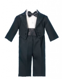 Lauren Madison baby boy Infant Christening Baptism Special occasion Authentic Tuxedo With Tails, Black, 9-12 Months Lauren Madison baby boy Infant Christening Baptism Special occasion Authentic Tuxedo With Tails, Black, 9-12 Months
