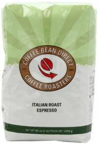 Coffee Bean Direct Italian Roast Espresso, Whole Bean Coffee, 5-Pound Bag Coffee Bean Direct Italian Roast Espresso, Whole Bean Coffee, 5-Pound Bag