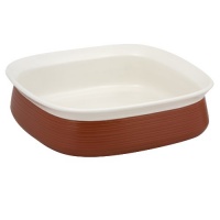CorningWare Etch 9 Inch Baker in Brick CorningWare Etch 9 Inch Baker in Brick