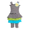 Bonnie Jean Little Girls 4 Yellow Striped Smocked Shorts Outfit