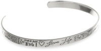 Sterling Silver Love Life Be Brave Cuff Bracelet Sterling Silver Love Life Be Brave Cuff Bracelet