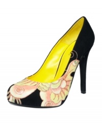 Bewitching heels begin with Ed Hardy's Emma pumps! The perfect pumps to elevate the everyday with allover Ed Hardy logo designs. Bewitching heels begin with Ed Hardy's Emma pumps! The perfect pumps to elevate the everyday with allover Ed Hardy logo designs.