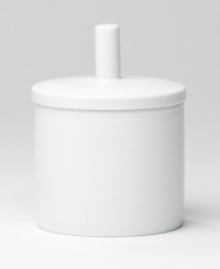A sleek modern shape and subtle ridges combine in this beautiful sugar bowl, the perfect accessory to the Loft dinnerware collection. A sleek modern shape and subtle ridges combine in this beautiful sugar bowl, the perfect accessory to the Loft dinnerware collection.