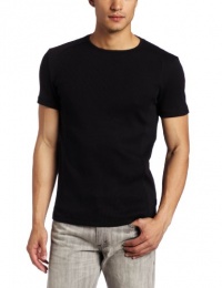 Calvin Klein Sportswear Men's Short Sleeve Mixed Rib Crew Neck Shirt Calvin Klein Sportswear Men's Short Sleeve Mixed Rib Crew Neck Shirt