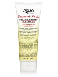 Named Best Body Scrub in Allure magazine's Best of Beauty October 2009. This luxurious, creamy formula with Shea and Jojoba Butters and Sweet Almond Oil is blended with ground Luffa Fruit to exfoliate body skin without drying. With the addition of Pure Honey and Soy Milk Protein, our body polish nurtures skin, leaving it comfortably soft, smooth, and primed for miniaturization. 6.8 oz. Named Best Body Scrub in Allure magazine's Best of Beauty October 2009. This luxurious, creamy formula with Shea and Jojoba Butters and Sweet Almond Oil is blended with ground Luffa Fruit to exfoliate body skin without drying. With the addition of Pure Honey and Soy Milk Protein, our body polish nurtures skin, leaving it comfortably soft, smooth, and primed for miniaturization. 6.8 oz.