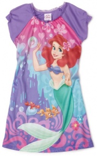 AME Sleepwear Girls 7-16 Little Mermaid Wave Mermaid Sleepwear Set, Purple, 4T AME Sleepwear Girls 7-16 Little Mermaid Wave Mermaid Sleepwear Set, Purple, 4T