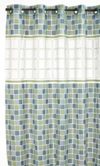 Hookless PEVA Shower Curtain - Mosiac Jade Hookless PEVA Shower Curtain - Mosiac Jade
