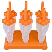 Tovolo Orange Rocket Ice Pops, Set of 6 Tovolo Orange Rocket Ice Pops, Set of 6
